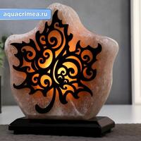 Соляная лампа "Лист кленовый" 2-3 кг